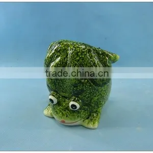 Ceramic Frog Garden Pot, Pottery Garden Decoration Flower Pot, Garden Frog Planter thumbnail-1