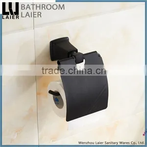 12133 Modern New Fashion American Style Black Bathroom Equipments Toilet Paper Holder thumbnail-2