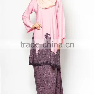 Loose Style Embroidered Matched Scarf Women Muslim Dress thumbnail-3