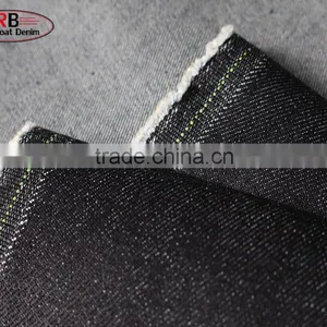 12oz Blue Gray Color Slub 100%Cotton Stretch Denim Fabric thumbnail-3