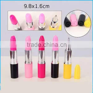 2015 Popular Cute Plastic Cheap Promotional Lipstick Light Ball Pens thumbnail-1
