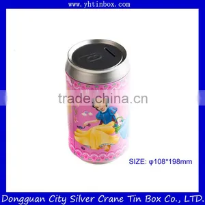 Round Tin Can Money Storage Box thumbnail-1
