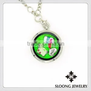 Fashion Charm Boy and Girl Living Heart Pendant Necklace thumbnail-4