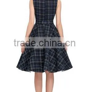 Sleeveless Cotton Vintage Swing Dress thumbnail-5