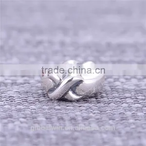 Promotion Bowknot 925 Sterling Silver Bead Wholesale Vintage Solid Tube Bead Fashion Jewelry 2016 Spacer Beads For Woman thumbnail-5