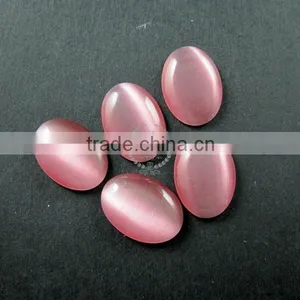 13x18mm Oval Pink Synthetic Cat Eye Cabochon DIY Supplies for Earrings,rings,pendant Charm Supplies 4120064 thumbnail-1