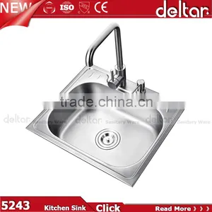 Guangdong Kitchen Bowl Single Kichen Sink Factory 304 Oval Shape Stainless Steel Kitchen Sink thumbnail-5
