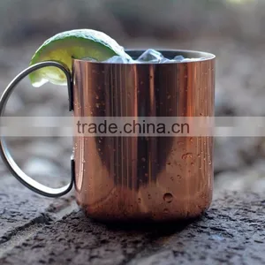 Stainless Steel Mug With Copper Coated Outside thumbnail-1