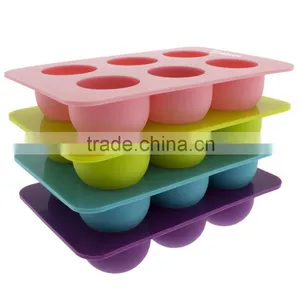Silicone 6-Cavity Round Chocolate Truffle, Candy and Gummy Mold thumbnail-4