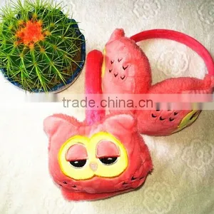 Owl Pattern Cony Lining Kids Earmuffs thumbnail-3