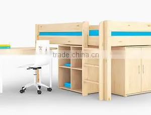 Hot Selling Children Bed New Design Solid Wood Material Kids Bunk Bed thumbnail-6