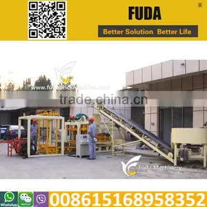 Qtj4-25c Hollow Brick Concrete Brick Machine in Sudan thumbnail-3