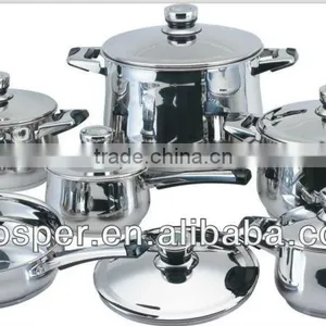 12pcs Stainless Steel Non-stick Kitchen Cookware Sets thumbnail-1