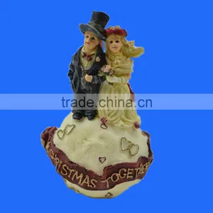Resin Christmas Love Is Forever Figurine Hanging Ornament thumbnail-1