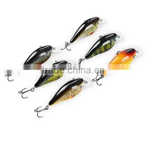 6pcs 6 Color Fishing Crankbait Hook Lure Bait Artificial Bait Sharp Fishing Hooks thumbnail-4