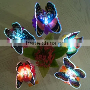 LED Fiber Optic Butterfly Chrismas Butterfly LED Butterfly Flashing Multi-Color Changing Fiber Optic LED Butterfly thumbnail-1