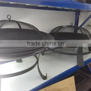 Outdoor Black Steel Fire Pit thumbnail-2