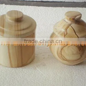 UNIQUE MARBLE CANDY JARS POTS HANDICRAFTS thumbnail-4