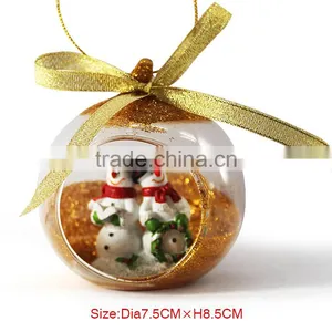 Clear Glass Material Christmas Decoration Ball thumbnail-5