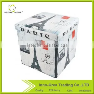 Hot Sale Latest Design PVC Printing Small Ottomans thumbnail-3