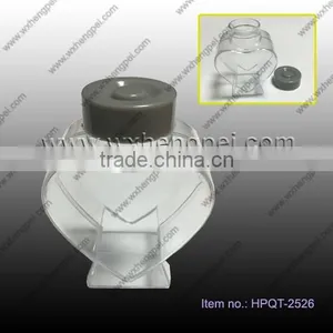 Cleverish Portable Cute Transparent Gray Lid Plastic Storage Jewelry Wedding Box Kit thumbnail-1