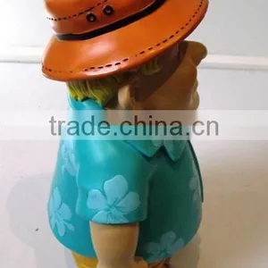 Funny Beach Man Resin Statue thumbnail-2