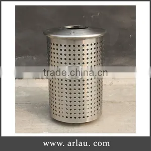 Arlau Outdoor Stainless Trash Can for Sale thumbnail-1