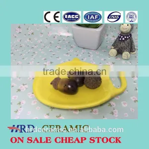 Made in China Stocked Dinnerware Yellow Ceramic Dish thumbnail-1