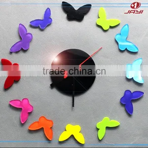 2017 China Supplier Wholesale Large Home Decorative Wall Clocks, Clear Acrylic 3D Wall Clock thumbnail-3