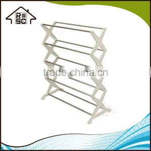 NBRSC Cheap Portable 5 Tier Foldable Stainless Steel Plastic Shoe Rack Shoes Storage Rack thumbnail-3