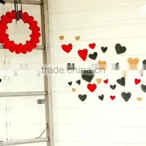 2017 Hot New Products Website China Supplier Wedding Promotional Gift Felt Fabirc Charm Handmade Fabric Hearts Pendent thumbnail-1