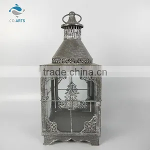 Unique Design European Style Stainless Steel Glass Lantern thumbnail-1