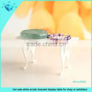 Hot Sale White Acrylic Bracelet Display Table for Shop or Exhibition thumbnail-1