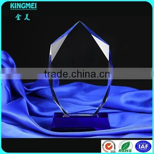 Wholesale Clear Blank Crystal Award Trophy Golden Star Glass Trophy thumbnail-3