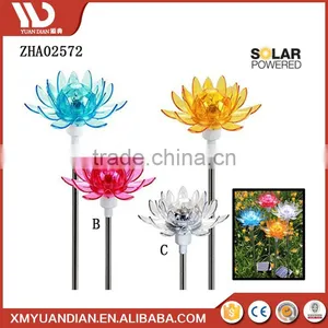 Rotating Flower Garden Stake Outdoor Yard Decor Led Lamp Solar Landscape Light thumbnail-6