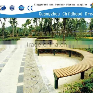 (HD-19302)Beautiful Halfmoon Park Bench Parts Winter Garden Furniture Set thumbnail-1