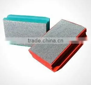 Marble Grinding Diamond and CBN Hand Pads With Thick Foam thumbnail-1
