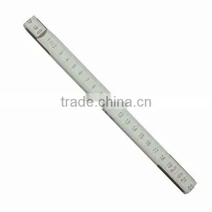 Flexible 2m White Carpener Wooden Folding Ruler thumbnail-1