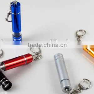 Promotional Gift , Mini Size Retracted LED Light Torch With Key Chain thumbnail-1