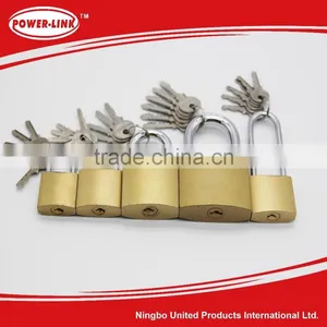 Iron Padlock With Brass Color,with 6pcs Iron Keys thumbnail-1