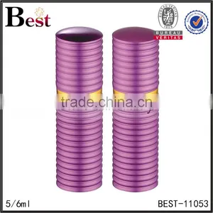 2017 Hot New Products Cosmetic Packaging 5ml 6ml Purple Pocket Glass Perfume Bottle Screw Spray Aluminum Cover Bottle Perfume thumbnail-3