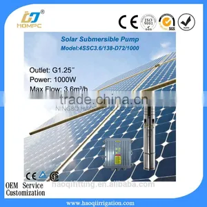 DC72V 1000W 4 Inch Centrifugal Submersible Pump Solar Powered Water Pump thumbnail-1