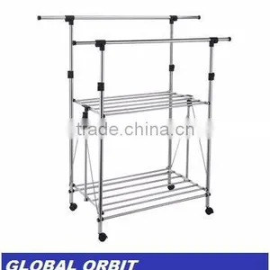 Storage Clothes Drying Rack With Metal Stand thumbnail-2