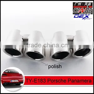 Auto Tuning Stainless Exhaust Tips in Exhaust System for Panamera thumbnail-2
