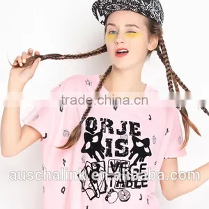 Summer Lady Street Funny Round Neck Hip Hop t Shirt OEM Service thumbnail-3