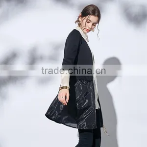 Maxnegio Wommen Coat Autumn 2017 Zipper Coat Fashion Coat thumbnail-3
