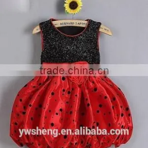 2016 New Summer Baby Girl Polka Dot Dress Princess Dress Lantern Puffy Pettiskirt Tutu thumbnail-2