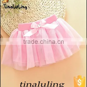 Wholesale Lilac Tutus Children Mini Skirts Tulle Pettiskirts for Girls thumbnail-4