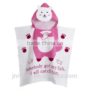 Wholesale Cotton Cartoon Printing Kids Hooded Towels thumbnail-6