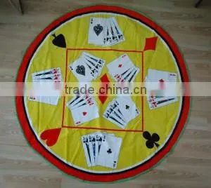China Supplier100% Cotton Printed Circle Beach Towel With Elastic thumbnail-5